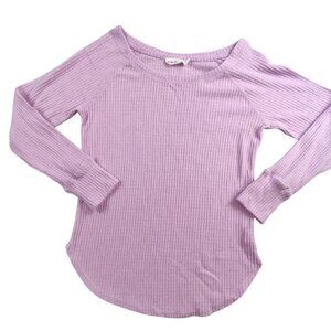 Weekend Edition Women's Lavender Thermal Shirt Size M